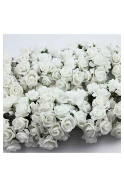 Genel Markalar Lateks Eva Yapay Çiçek Gül Beyaz ( 2 Cm* 2 Cm ) ( 144 Adet) – ...