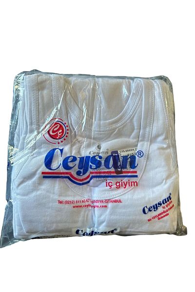 Ceylanoğlu 6-Piece Boy's Cotton Tank Top Ceysen Set