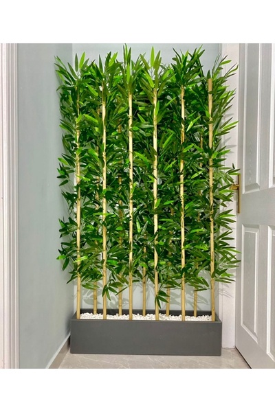 Genel Markalar Rüzgar Yapay Çiçekçilik 20x90x180 cm Bambu Seperatör 11 çubuklu
