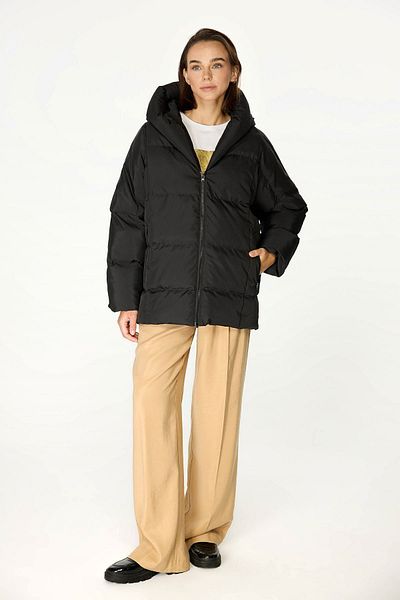 QAWWA Black Women'S Coat - WaRm HoldeR and WindpRoof Filling