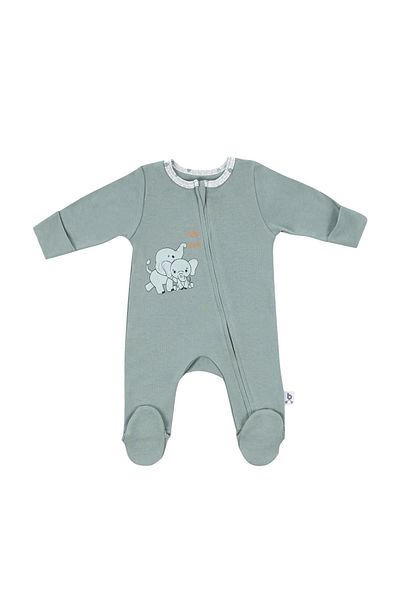 Gezenbebe Hero Elefant Patterned Long Sleeve Baby Jumpsuit