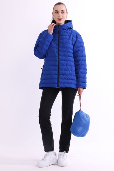 QAWWA Jachetă sport portabilă Saks pentru femei - ușoară, rezistentă la vânt, căptușită