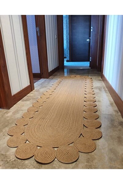 EVVEMALL HOME&LİVİNG Evvemall Jüt Hasır Yıkanabilir Salon Mutfak Balkon Ve Ba...