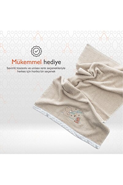 Gezenbebe Дитячий рушник з вишивкою Hero - Teddy (50X90)