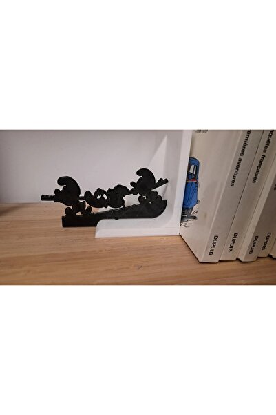 BamBam Sanat 3d دعم رف رف الكتب Smurf - دعم كتاب السنافر