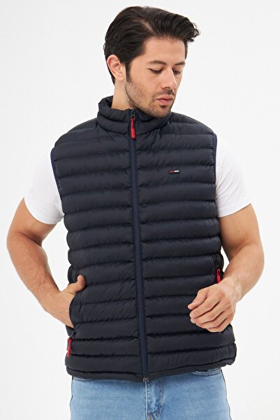 Fuga Ibiza Ανδρικό αντιανεμικό φουσκωτό φανελάκι Navy Blue με επένδυση