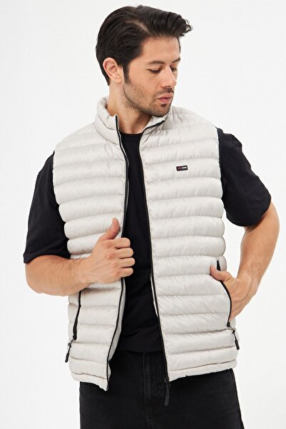 Fuga Ibiza Men's Lined Windproof Stone Inflatable Vest