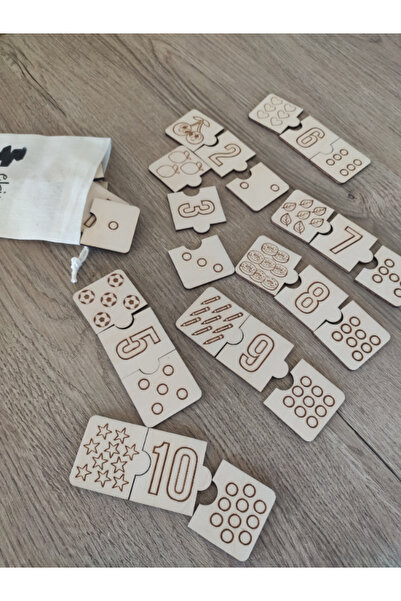 SAYI PUZZLE 30PARÇA 3LÜ EŞLEŞTİR. EĞİTİCİ SAYI ŞEKİL EŞLESTİR