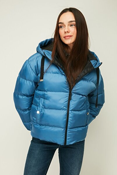 QAWWA Women's Saxe Hooded Fiber Windproof Puffer Winter Jacket