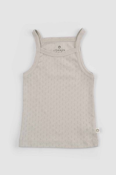Little Gusto Beige Colored Organic Cotton Baby Undershirt and Bloomer Set