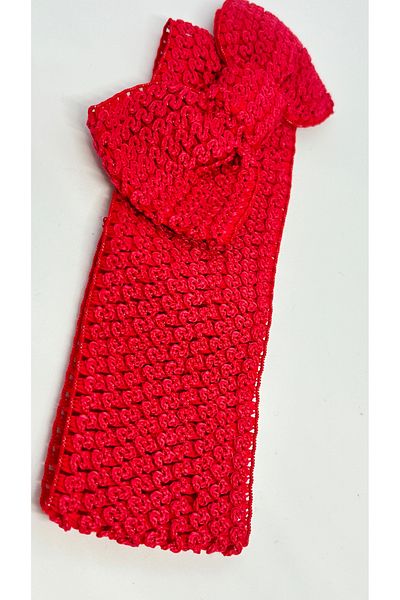 Atılgan Grp Red Wide Bandanas - For Sea, Beach, Sports, Pilates and Swimsuit Bikini