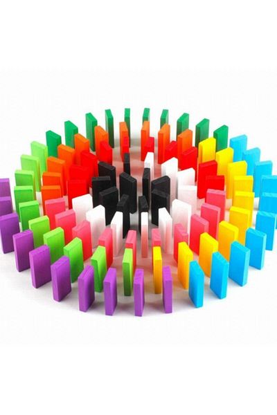 Onetick 100 Piece Wooden Domino Intelligence Game 3+ Years Old