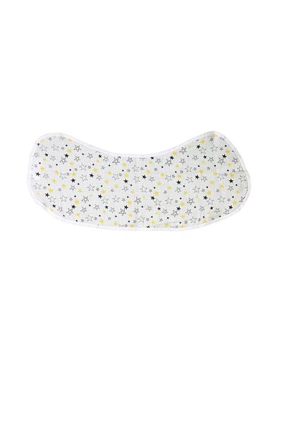 Kentsoylu Organic Muslin Star Pattern Shoulder Cover Gas Extraction Cover 68X30 cm