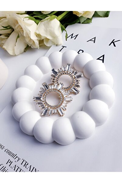 LALEZEN HOME Seramik Papatya Model Beyaz Takı Stantı