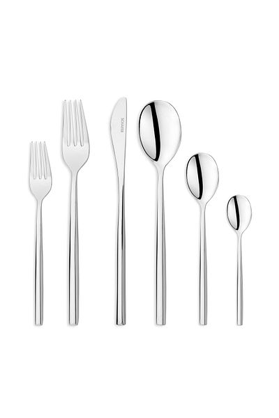Schafer Hamburg 72 Piece Silver Fork Spoon Knife Set