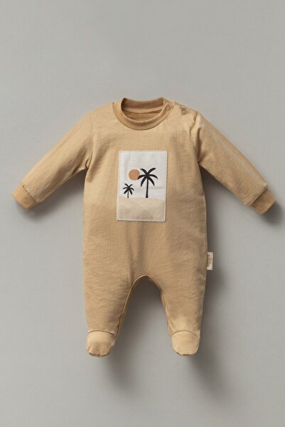 Necix's Badem Uzun Kollu Patikli Tulum 0-6 Ay