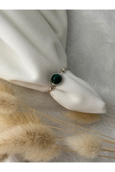 PelvedDesign خاتم مصنوع يدويًا من سلك الحجر الطبيعي من أزوريت