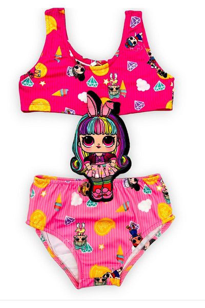 Lolliboomkids Girl's Cartoon Character Figured Mayokini New Season Crazy Haired Girl Costume Figured