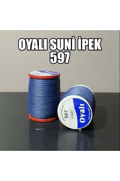 OYALI ΤΕΧΝΗΤΟ ΜΕΤΑΞΩΤΟ ΝΟ:597 Κλωστή κεντήματος 4 στρώσεων
