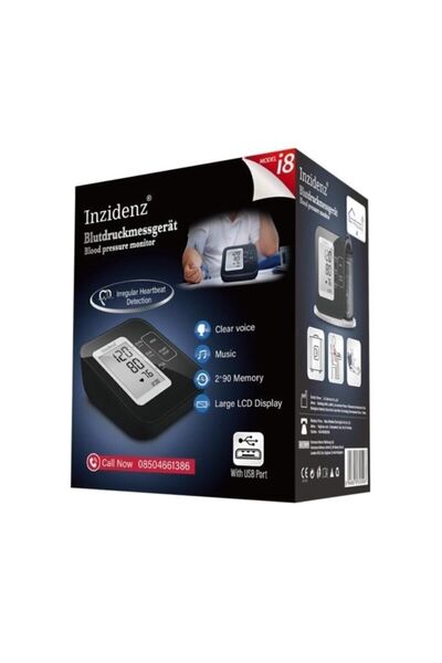 INZİDENZ I8 Model Konforlu Ve Güvenli Türkçe Konuşan Müzikli Tansiyon Aleti