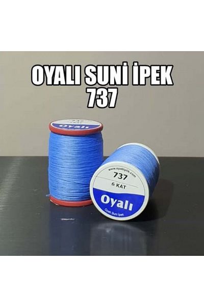 OYALI ΤΕΧΝΗΤΟ ΜΕΤΑΞΩΤΟ ΝΟ:737 - Κλωστή κεντήματος με κέντημα 4 στρώσεων