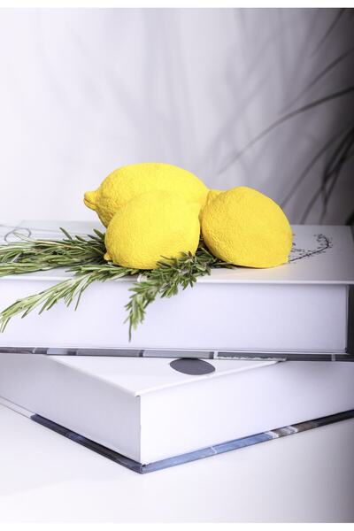 LALEZEN HOME Limon Dekor 3lü Set Obje