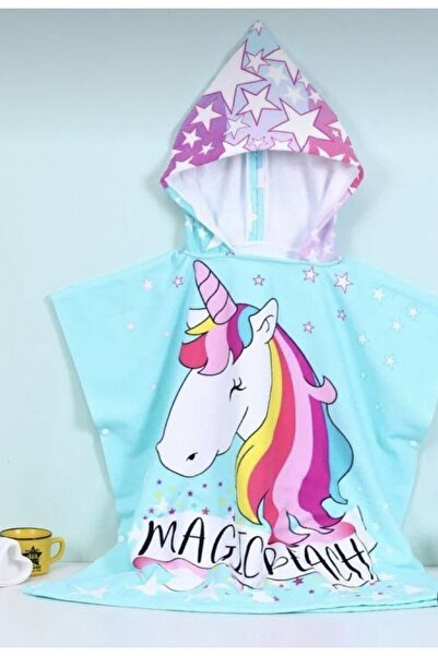 Lolliboomkids Дівчача пляжна накидка-рушник / халат з принтом милого єдинорог...