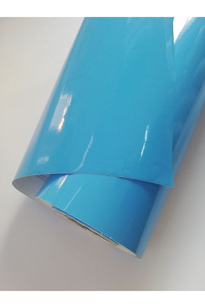 Turcoat Baby Blue Shiny Adhesive Foil 122 cm x 1 m