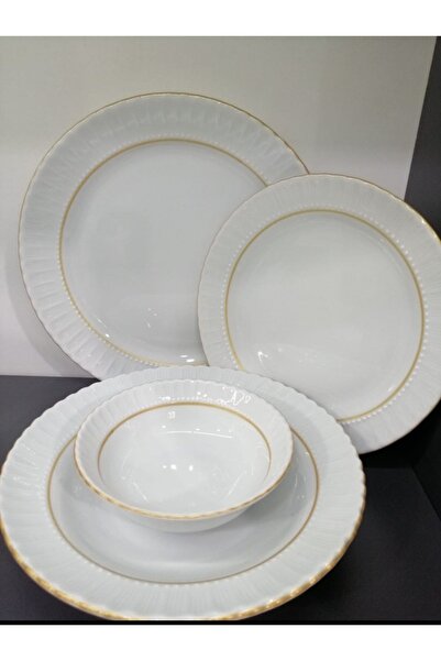 Porland PORSELEN SAFİR 24 PARÇA 6 KİŞİLİK YEMEK TAKIMI ( YALDIZ GARANTİLİ )