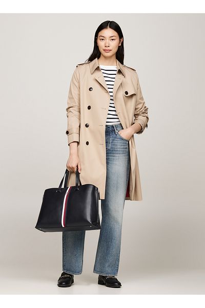 Tommy Hilfiger Women's Tote Bag Navy Blue - Aw0Aw17377Dw6