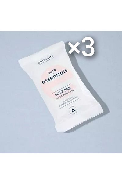 Oriflame Glow Essentials Vitamin E & B3 Soap 3 Pack