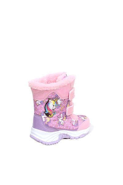 UNICORN Non-Slip Insole Furry Water and Cold Resistant Lighted Girls' Snow Boots