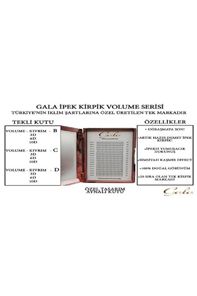 tnl professional GALA FAST FUN KOLAY VOLUME İPEK KİRPİK 0.07 D 14MM TEK BOY