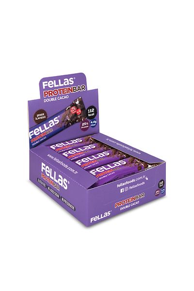 Fellas 32 gr x 12 Double Cocoa Protein Bars