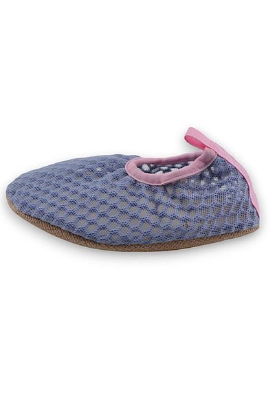 First Step Pink Girl's Mesh Pool Shoes - Non-Slip Sole F-9024