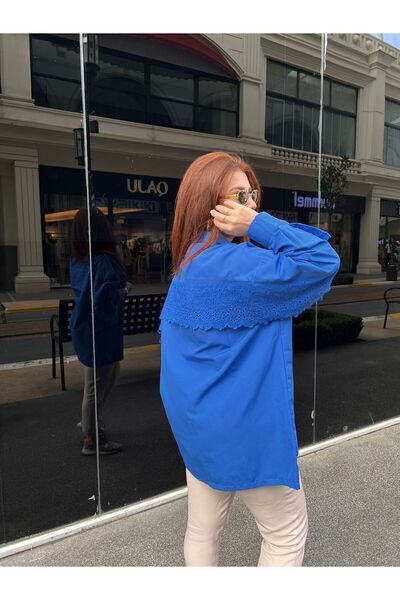 Qaju Cămașă Scallop Saks pentru femei