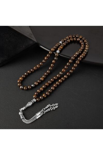 OSMANLI DOĞAL TAŞ Χάντρες προσευχής από φυσική πέτρα Bronzeite 99mm - 6mm