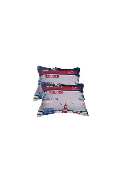 GÜLLÜCE HOME DOUBLE PATTERNED PILLOW CASE-ZIPPERED-COTTON POLYESTER