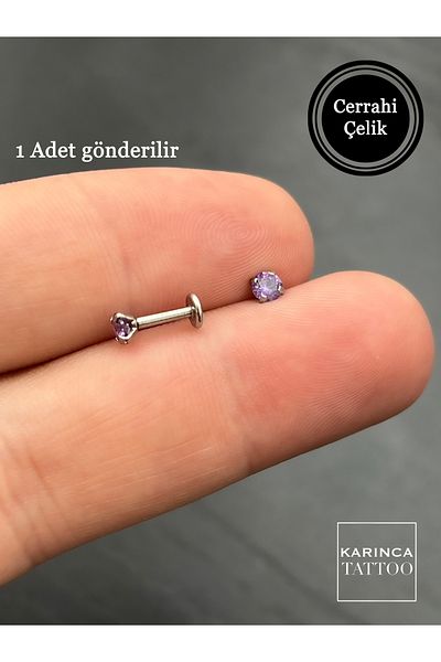 Karınca Piercing Colorful Rhinestone Piercing Cartilage Forward Helix Conch Flat Earlobe Nose Labret Tragus Piercing