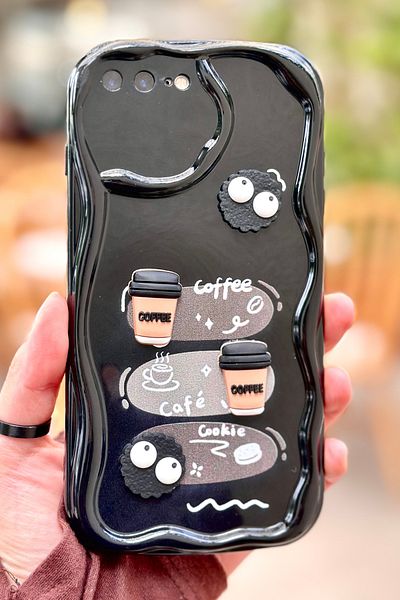 Vip Case حافظة كوكي بتصميم لامع ثلاثي الأبعاد متوافقة مع هاتف iPhone 7 Plus / 8 Plus