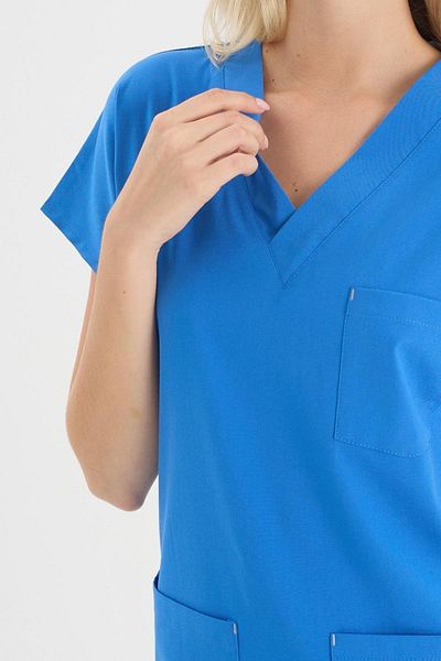 Uçak Medikal Costum chirurgical Royal Blue Core-flex Lycra