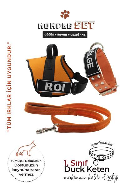 Genel Markalar Kişiye Özel, İsimli K9 Tasma Seti , Boyun Tasması, Göğüs Tasma...
