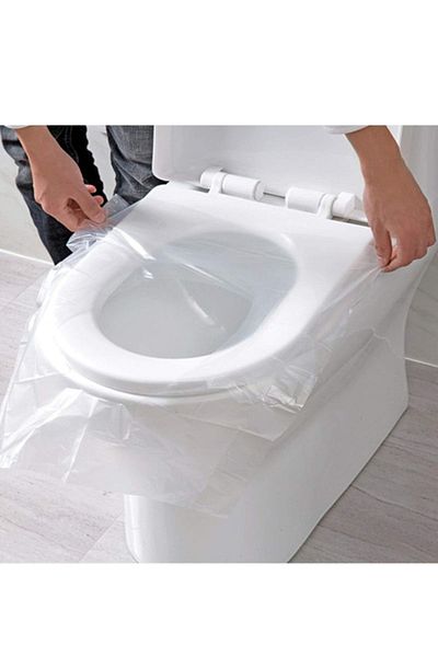 Mi-ÇA HOME Disposable Hygienic Toilet Seat - Pad Protector, 50 Pieces of Bags
