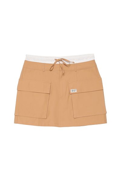 Quzu Fustă Boxer Camel - Detaliu buzunar mare