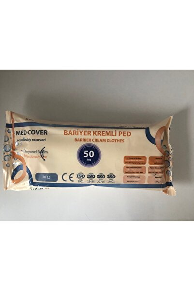 MED-COVER Bariyer Kremli Vücut Temizleme Mendili -5 PAKET
