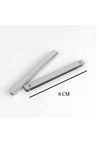 Ritzz Çanta Kapak Çıtası 8 CM (Adet) - Gümüş