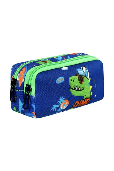 CANLOOR Dinosaur Patterned Waddell Licensed 2 Pocket Pencil Case