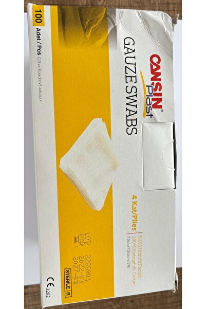 CANSIN CANSINPLAST GAZ KOMPRES 7,5X7,5 20X5 100 LÜ NO:552