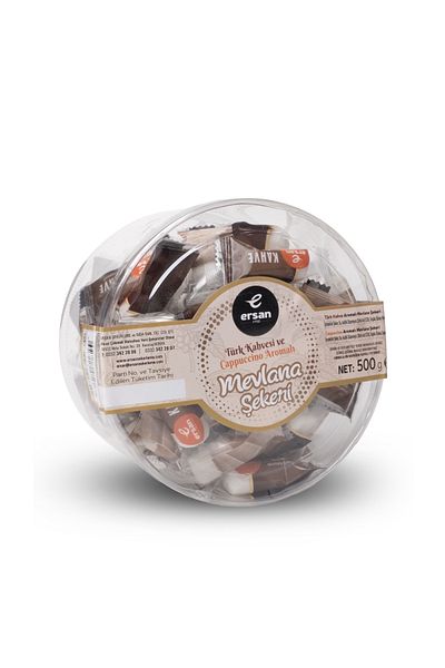 Ersan Coffee and Cappucino Flavored Mevlana Sugar - 500Gr