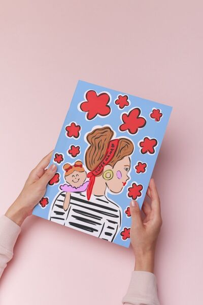 Hello Melody Design Εκτύπωση "MAMA" από την συλλογή Εκτυπώσεων - Χωρίς πλαίσιο